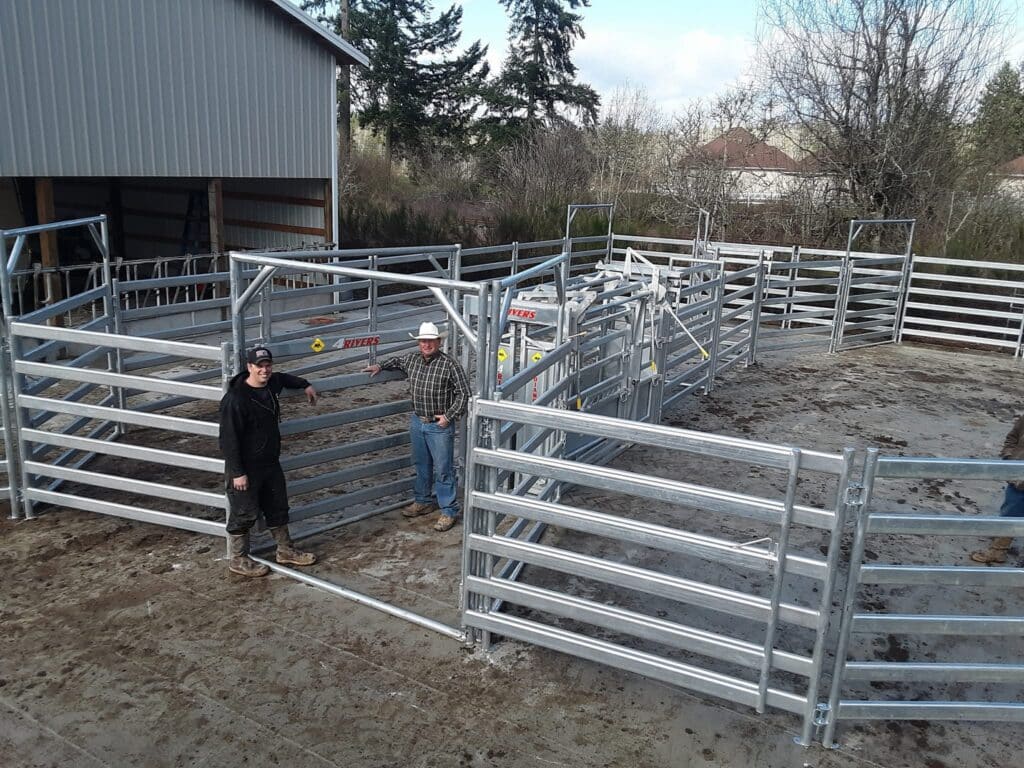 Cattle Handling Equipment Livestock Handling Cattle Chutes Cattle Squeeze Chutes Portable Cattle Squeeze Chute Veterinary Cattle Chute Cattle Handling Systems Cattle handlining solution 4 Rivers Ranch EquipmentLivestock facility equipment Efficient livestock handling Beef cattle equipment Ranching equipment Ranch livestock solutions Veterinary cattle handling On farm cattle handling Livestock loading ramps Cattle loading chute Ergonomic cattle handling Cattle corrals Cattle yards Cattle corral designs One person cattle corral designs Cattle facility designs Cattle working designs Cattle Panels Cattle Gates Cattle sweep Corral sweep Cattle tub Corral tub Horse Round Pens Horse panels Horse Arena panels Team roping arena Roping arena Ranch sorting arena Horse Arena